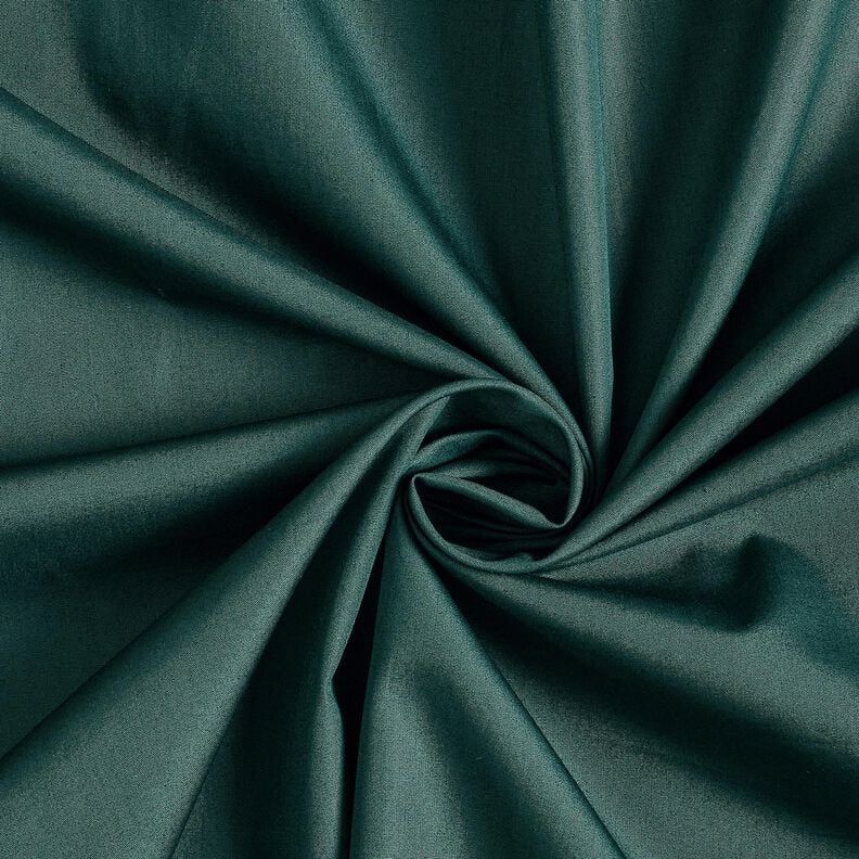 GOTS Baumwollpopeline | Tula &ndash; dunkelgr&uuml;n,  image number 1