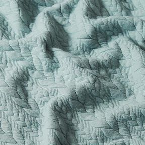 Jerseyjacquard Cloqué Zopfmuster – mint, 