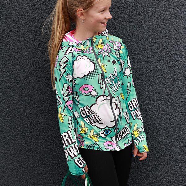 PERFORMANCE Jersey BÄÄM – mintgrün | Hamburger Liebe | Albstoffe | Reststück 120cm