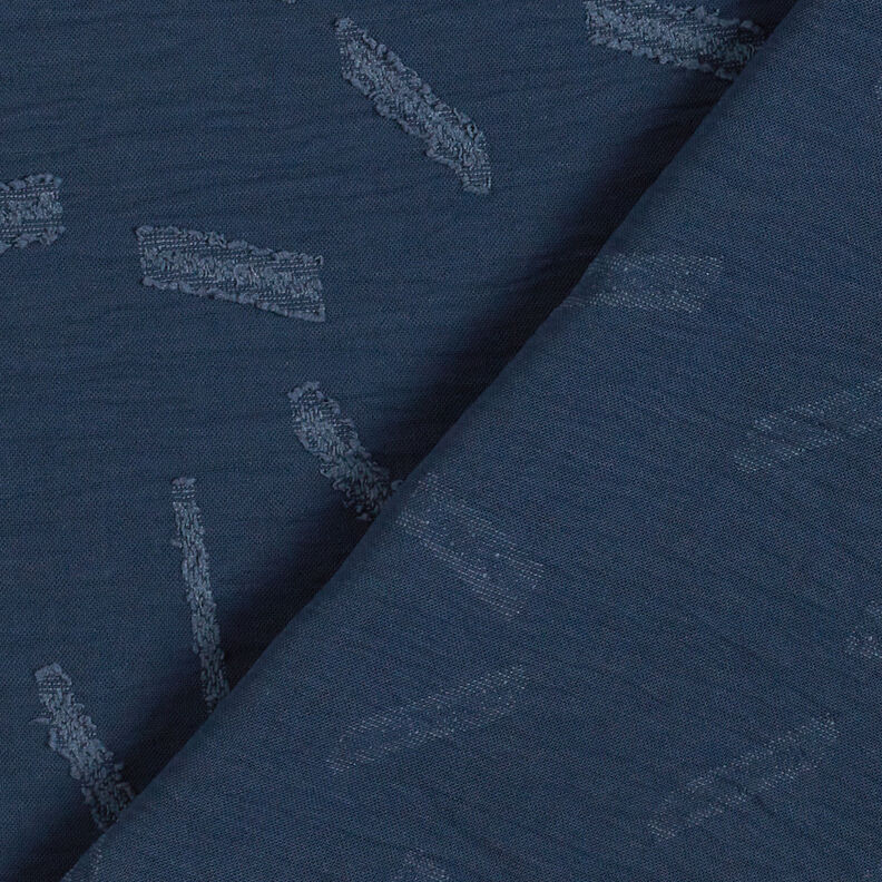 Jacquard Dobby Streifen – marineblau, image number 5