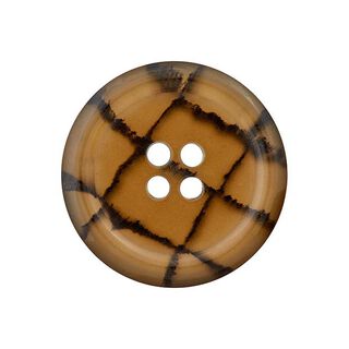 Polyesterknopf recycelt 4-Loch – bronze/dunkelbraun, 