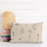 Dekostoff Halbpanama getrocknete Blumen – natur/rosa,  thumbnail number 7