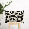 Dekostoff Jacquard abstrakte Struktur – schwarz/wollweiss,  thumbnail number 7