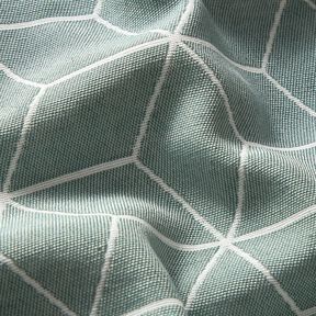 Dekostoff Jacquard moderne Würfel – schilf/elfenbein, 