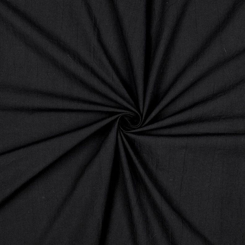 Baumwollstoff Krinkel vorgewaschen – schwarz,  image number 1