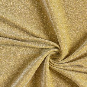 Jersey Stoff Lamettaglitzer Glamour – senf, 
