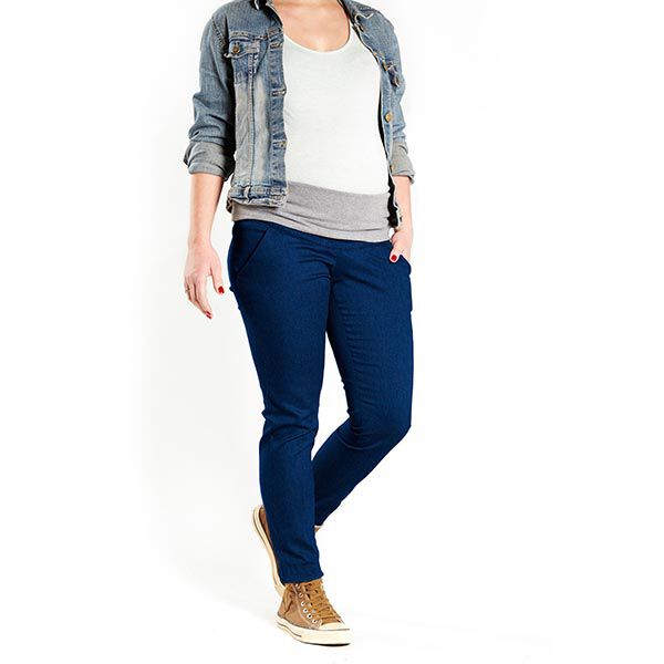 Jeansstoff Rocco – marineblau | Reststück 50cm