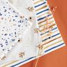 GOTS Baumwolljersey Aquarelltupfen Digitaldruck – weiss/indigo,  thumbnail number 5