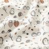 Baumwollpopeline Igel unterwegs – wollweiss,  thumbnail number 2