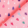 Baumwollstoff Popeline Mini Tannen – pink/weiss,  thumbnail number 4