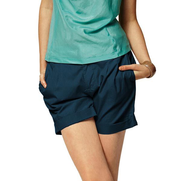 Stretch Satin – petrol | Reststück 100cm