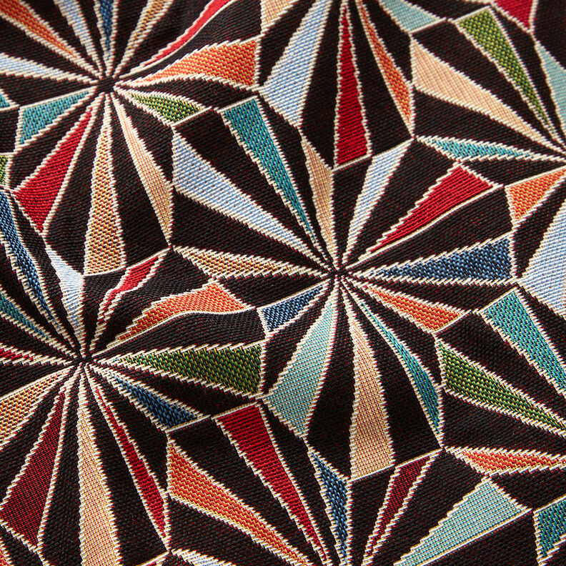Dekostoff Gobelin Diamanten – schwarz/grün,  image number 2