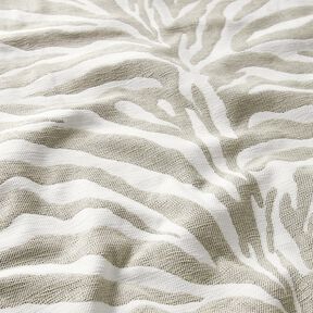 Polsterstoff Jacquard Zebra – anemone/natur, 