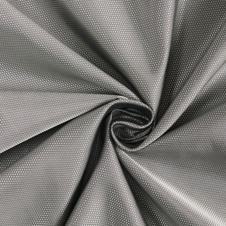 Futterstoff Jacquard Minirauten – grau,  image number 1