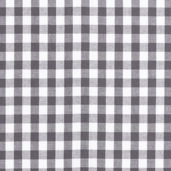 Baumwollstoff Vichy - 1 cm – grau | Reststück 50cm