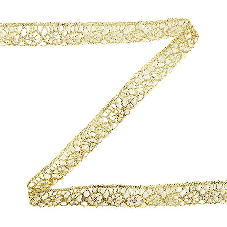 Spitze Lurex [13 mm] - gold metallic,  image number 1