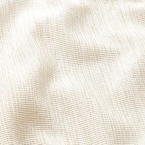 Dekostoff Jacquard dezente Rippen – creme, 