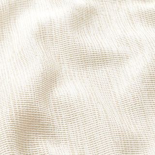 Dekostoff Jacquard dezente Rippen – creme, 