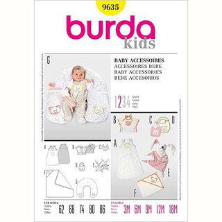 Baby Accessoires | Burda 9635 | 62-86, 