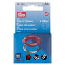Ösen mit Scheiben [15 Stück | Ø 14 mm] | Prym – rot/silber metallic,  thumbnail number 1
