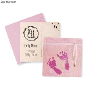 Abdruckset Baby | Rayher – rosa, 
