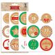 Sticker-Set Adventszahlen [ 24 Stück ] – Farbmix,  thumbnail number 3