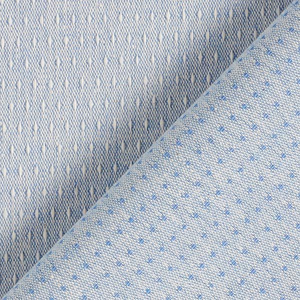 Dekostoff Jacquard recycelt – hellblau | Reststück 50cm