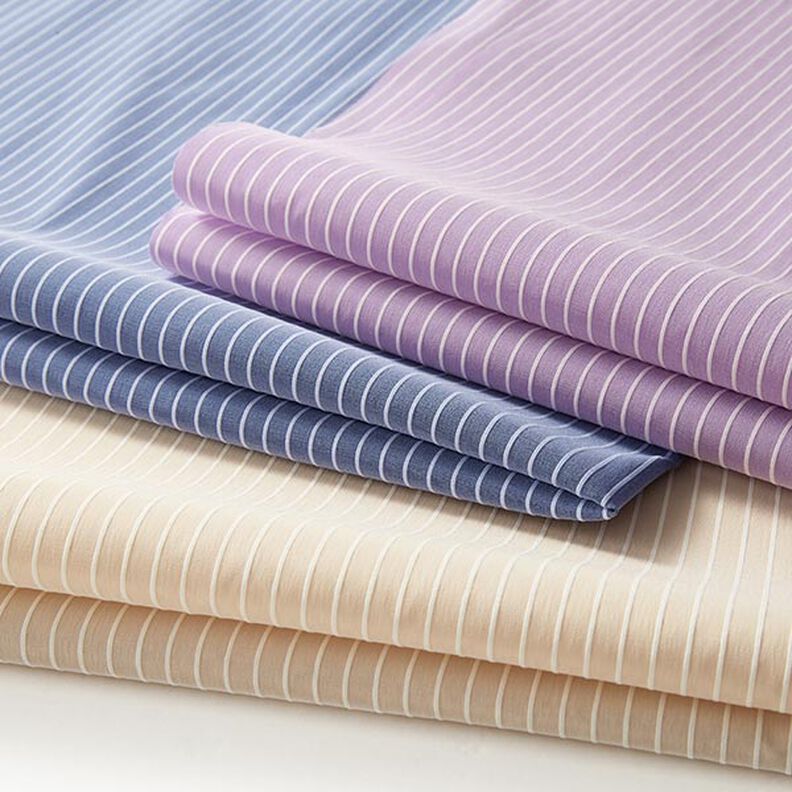 Stretchstoff Querstreifen längselastisch – pastellviolett, image number 5