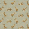 Rippenjersey süße Giraffen – khaki,  thumbnail number 1