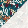 Viskosejersey moderne Blumen – petrol/kupfer,  thumbnail number 4