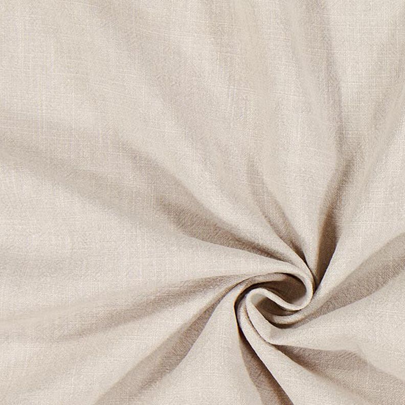 Leinenstoff Ramie-Mix stonewashed, schwere Qualität – hellbeige,  image number 1