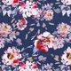 Softshell Aquarell-Blumen – marineblau,  thumbnail number 1