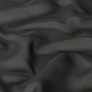 Polyester Chiffon Uni – schwarz | Reststück 70cm, 