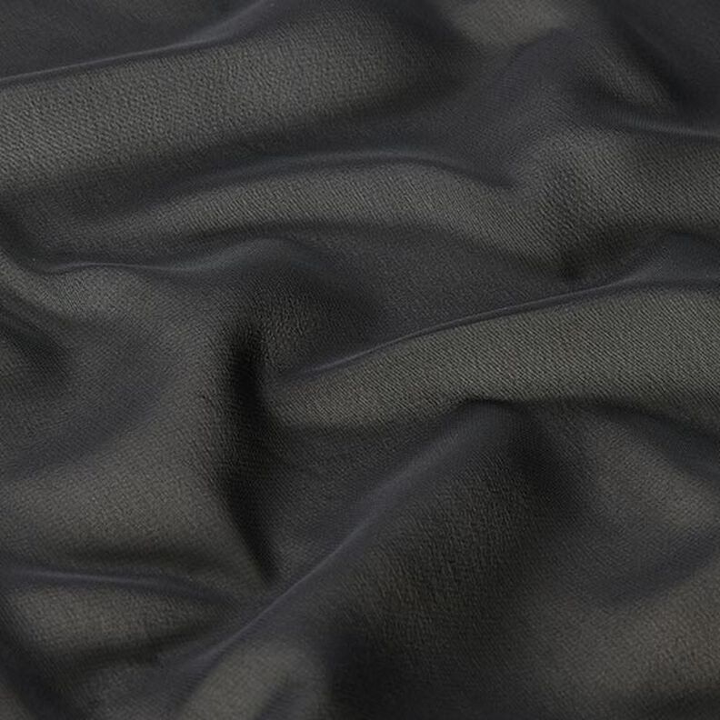 Polyester Chiffon Uni – schwarz,  image number 2
