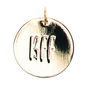Anhänger BFF [Ø17 mm] | Rico Design – gold metallic, 