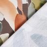 Baumwolljersey Aquarellblüten Digitaldruck – kupfer/pistazie,  thumbnail number 4