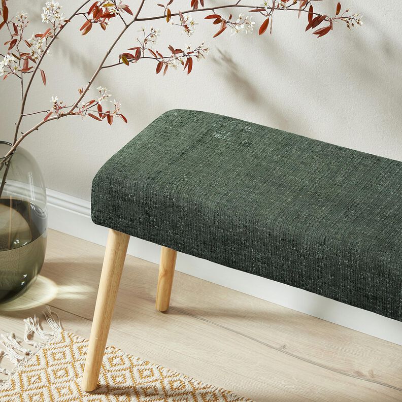 Polsterstoff Chenille Uni – dunkelpinie,  image number 6