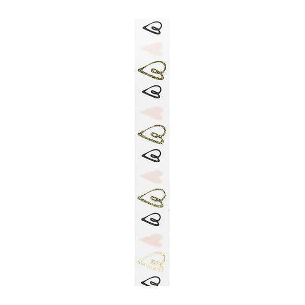 Washi Tape Herzen | Rico Design – gold/rosa, image number 2