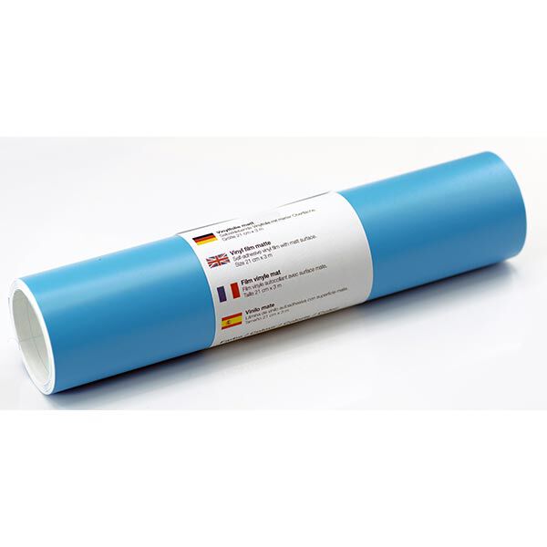 Selbstklebende Vinylfolie matt [21cm x 3m] – hellblau,  image number 1