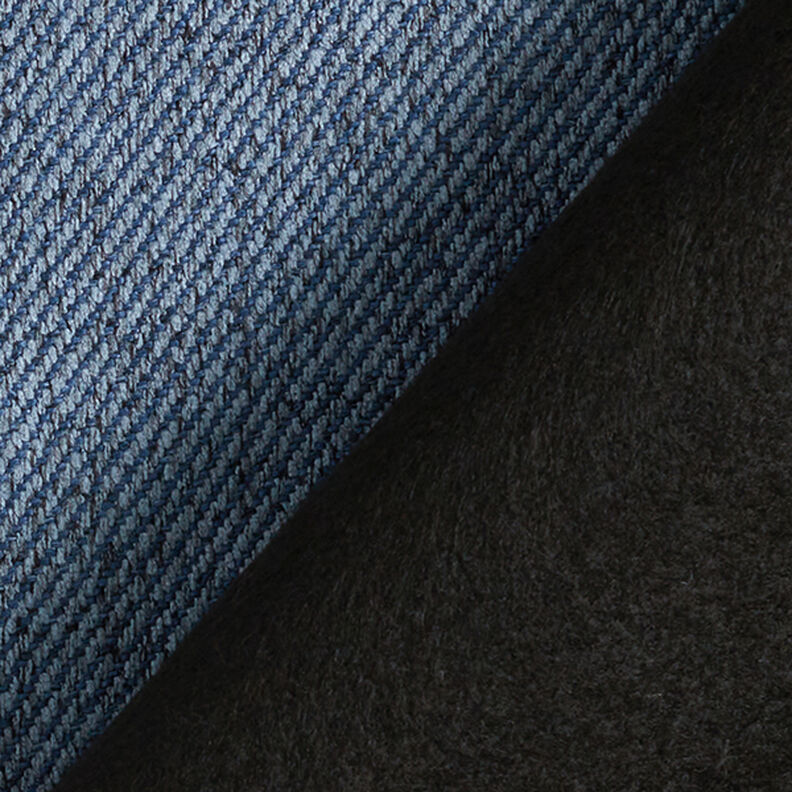 Polsterstoff Köperoptik – stahlblau, image number 3