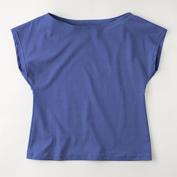 Baumwolljersey Medium Uni – königsblau | Reststück 100cm