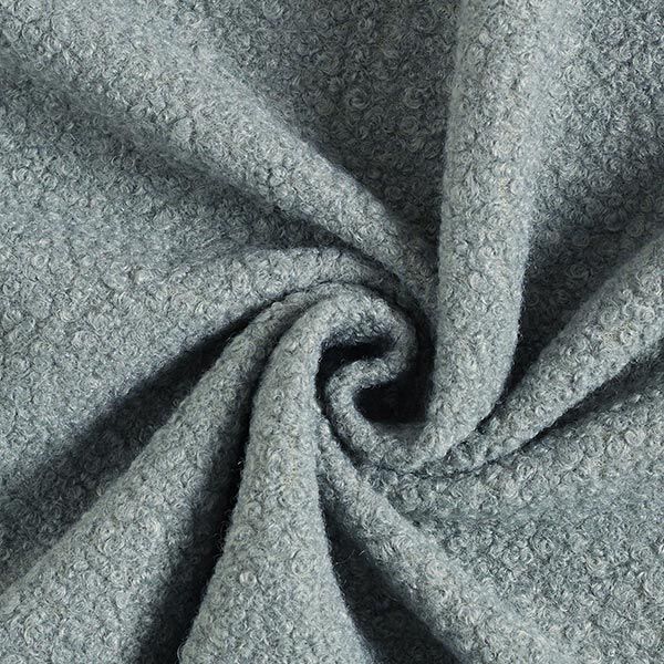 Gewalkter Strick-Bouclé – blaugrau, image number 1