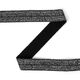 Elastisches Einfassband (Falzgummi), glitter - schwarz,  thumbnail number 1