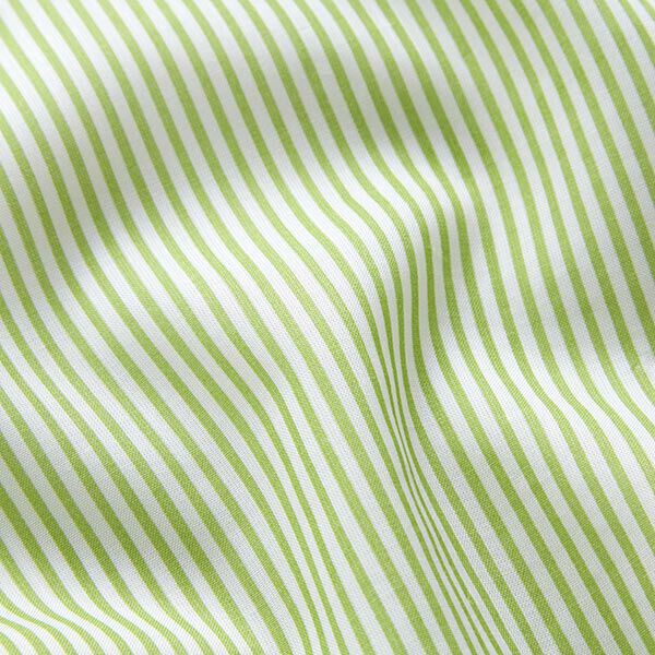 Leichter Tencel-Stoff feine Streifen – grün/weiss | Reststück 50cm, image number 2