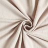 Baumwolljersey Seersucker feine Streifen – mandel/weiss,  thumbnail number 3