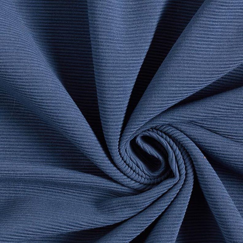 Ottoman-Rippenjersey Uni – jeansblau,  image number 1