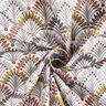 Baumwollstoff Cretonne Fächer – taupe/elfenbein,  thumbnail number 3