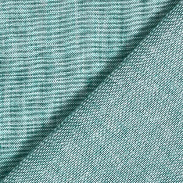 Reinleinen Melange – aquablau | Reststück 100cm