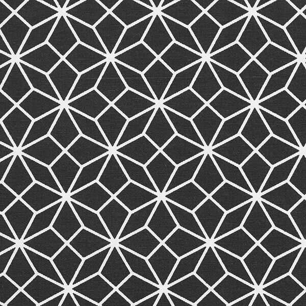 Dekostoff Canvas Kaleidoskop – schwarz/weiss,  image number 1