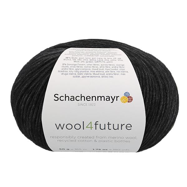 Wool4future, 50g (0099) - schwarz | Schachenmayr,  image number 2